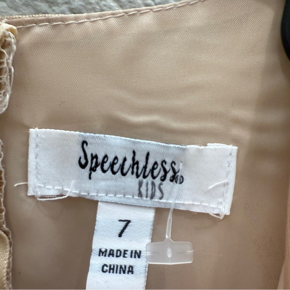 Speechless Girls Formal Dress Size 7 Champ Sleeveless Bow Waist Satin - Picture 4 of 8